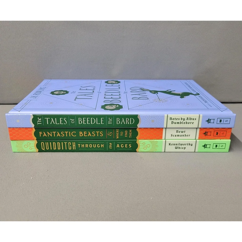 Hogwarts Library Box Set J.K. Rowling Hardcover Tales Beedle Bard Fantastic Book
